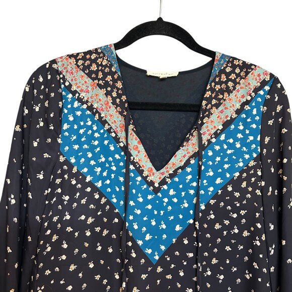 Current Air Womens Sheath Multicolor Floral Long Sleeve Dress Size S - Picture 3 of 6